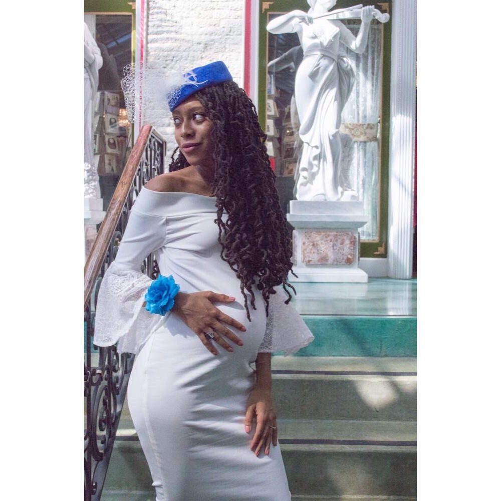White Maternity Dress